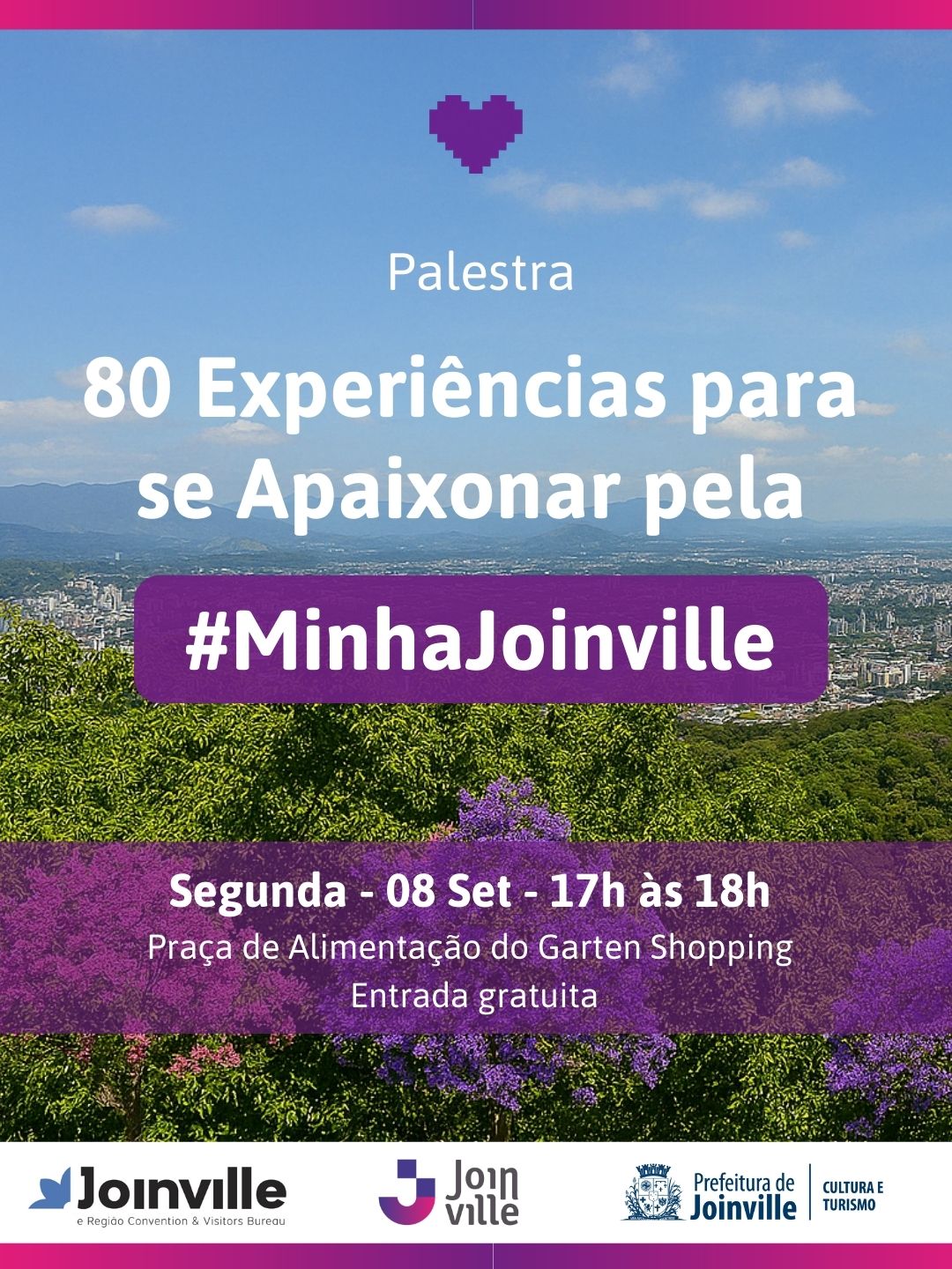 Palestra no Garten Shopping convida público a redescobrir Joinville