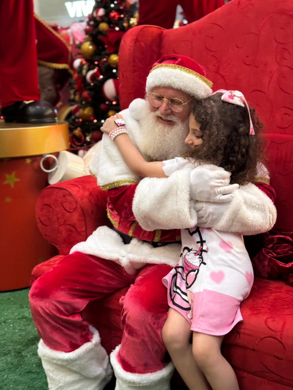 Confira os horários das fotos com Papai Noel