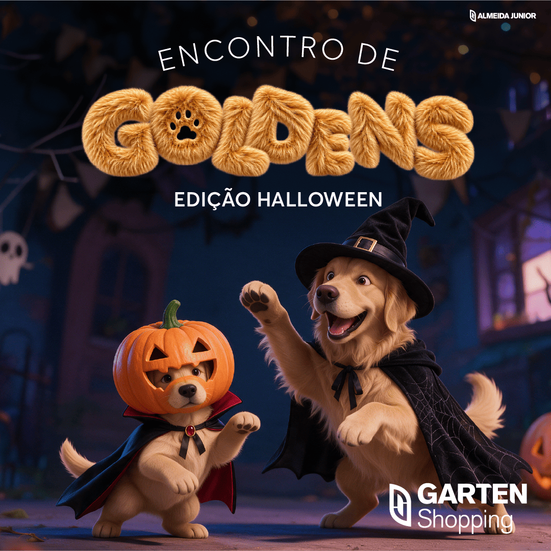 Garten Shopping promove Encontro de Goldens com temática de Halloween