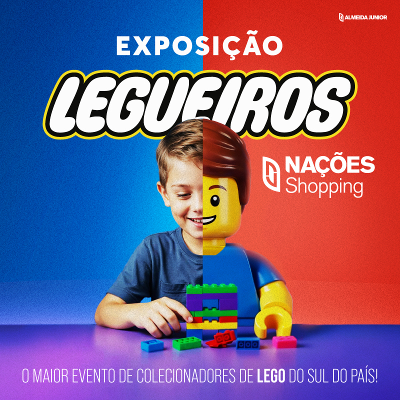 A magia dos blocos de montar chega ao Nações Shopping com a Exposição Legueiros