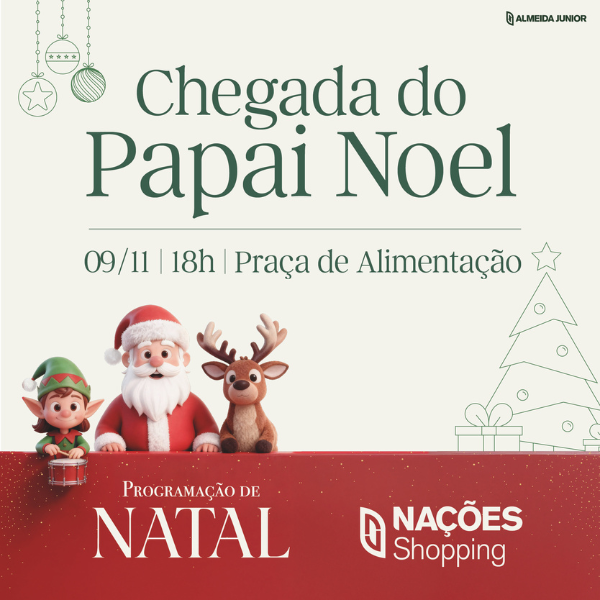 Espetáculo de Natal ‘O Tempo’ encanta o público neste domingo no Nações Shopping