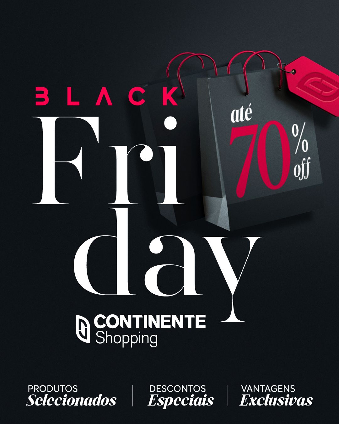 Black Friday 2025 no Continente Shopping tem descontos de até 70% e ofertas especiais
