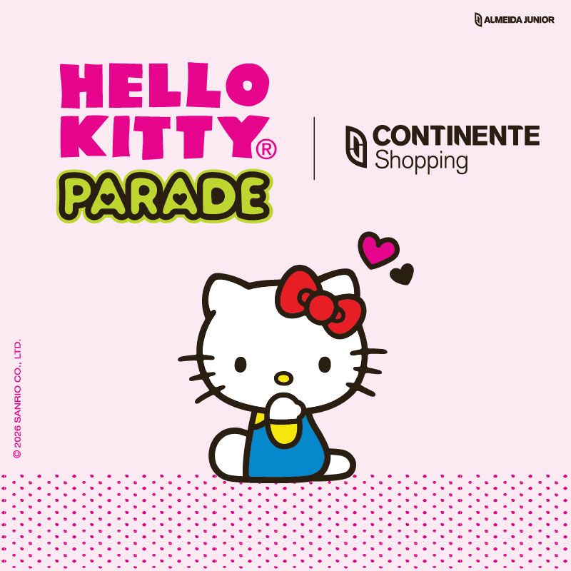 Hello Kitty Parade chega ao Continente Shopping com exposição gratuita e 24 esculturas inéditas