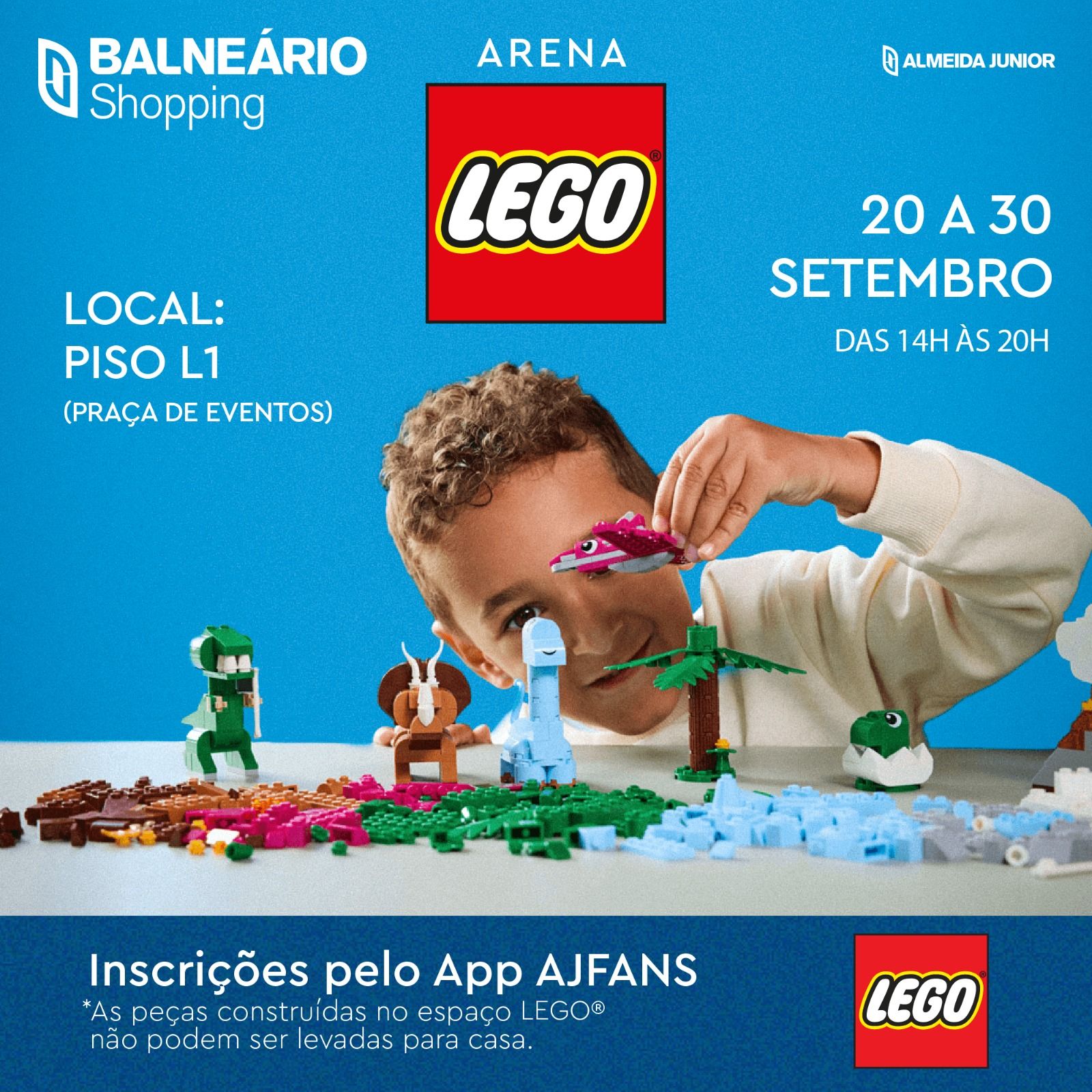 Balneário Shopping recebe Arena LEGO com atrações para toda a família