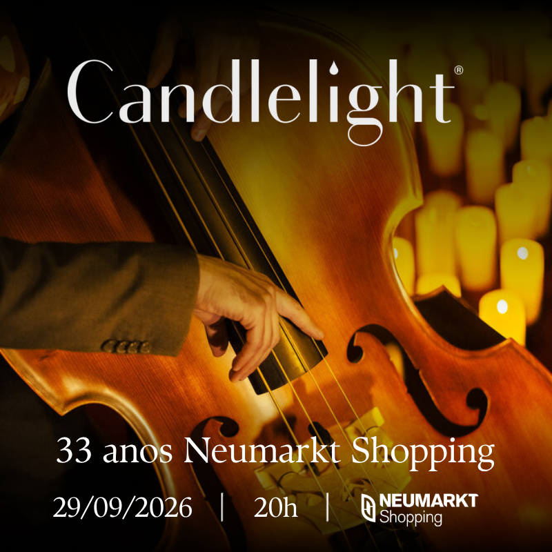 Candlelight chega ao Neumarkt Shopping em celebração aos 33 anos do empreendimento