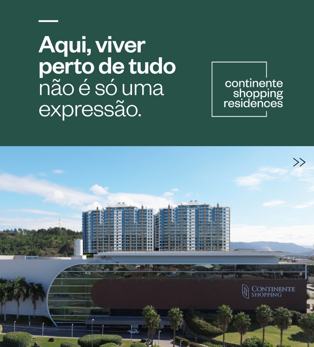 Continente Shopping Residences: E se o seu endereço te proporcionasse mais tempo para o que realmente importa?
