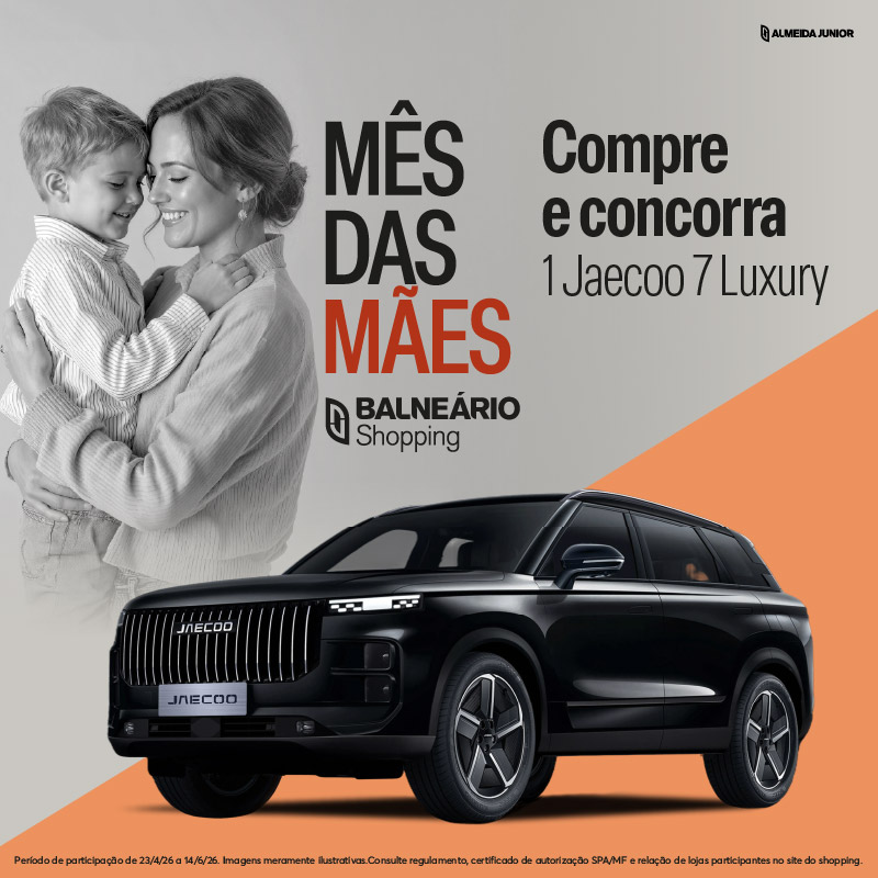 Balneário Shopping lança campanha de Dia das Mães e Namorados com sorteio de carro híbrido