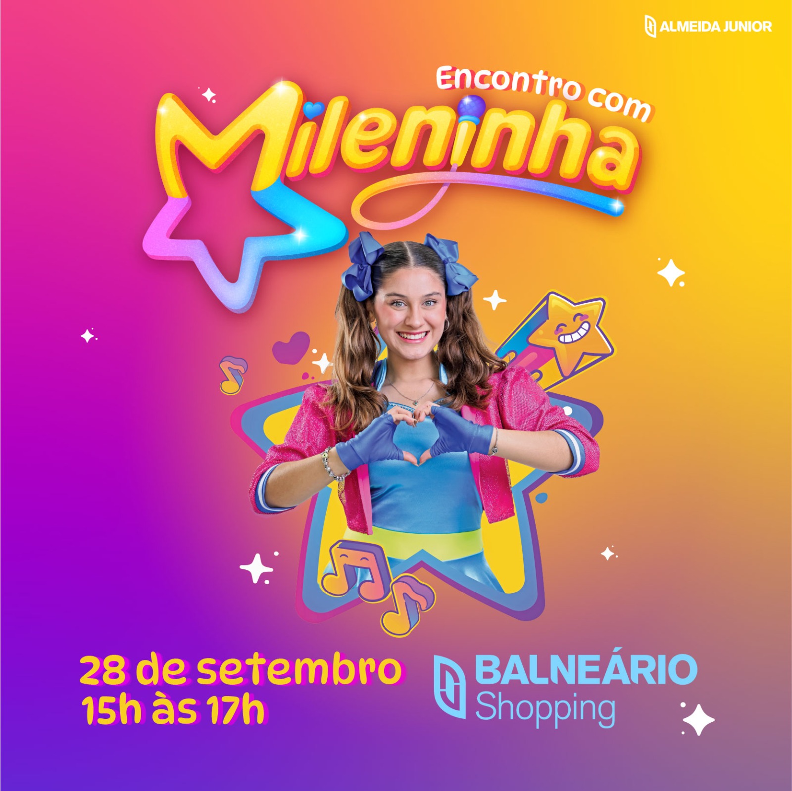 Balneário Shopping recebe youtuber Mileninha para encontro especial com fãs