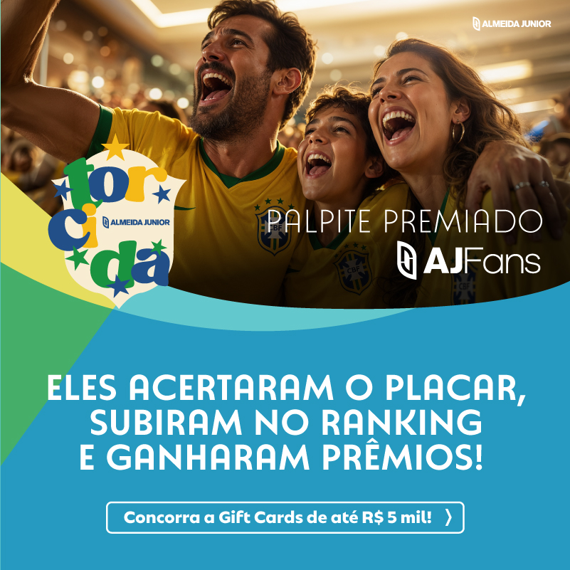 Almeida Junior anuncia ganhadores da 1ª fase do Palpite Premiado AJ Fans