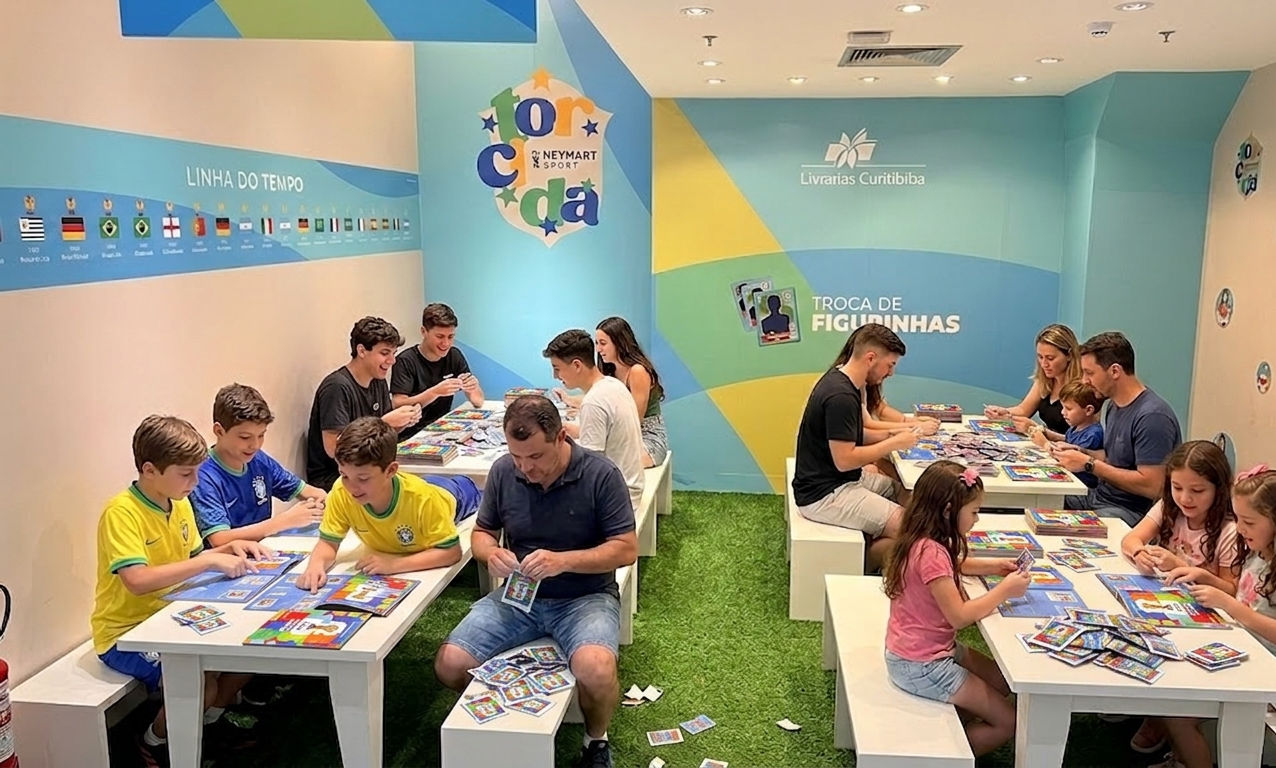 O segredo para completar o álbum da Copa do Mundo mais rápido: descubra o ponto de encontro que está movimentando Blumenau
