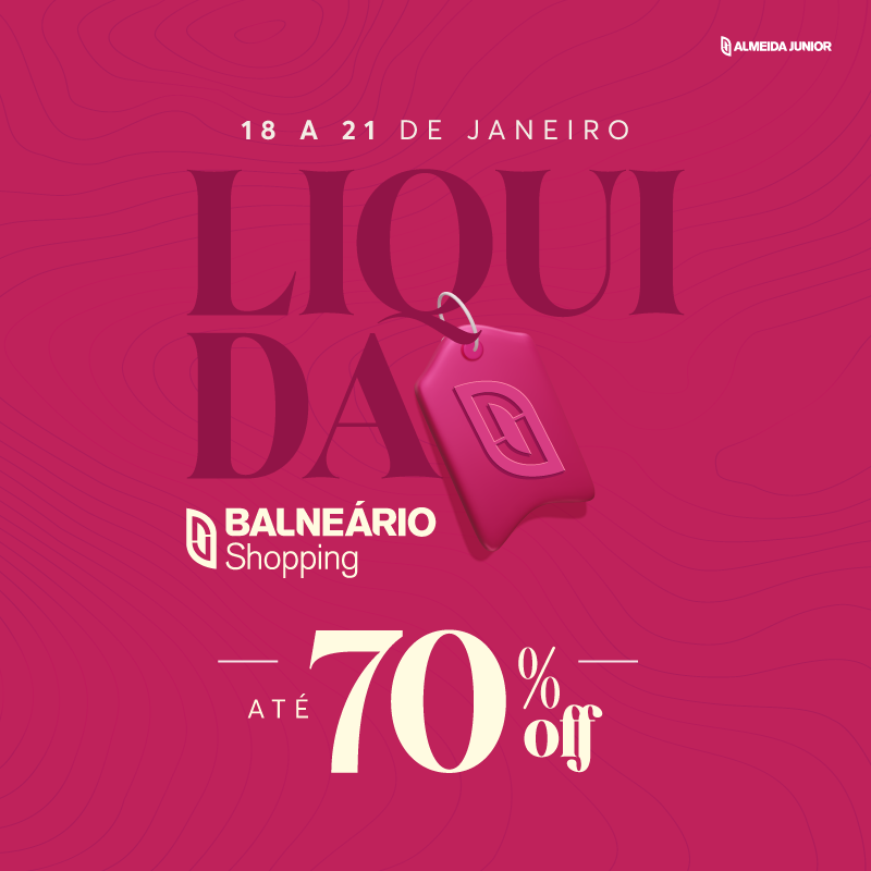 Liquida do Balneário Shopping tem até 70% off em marcas premium