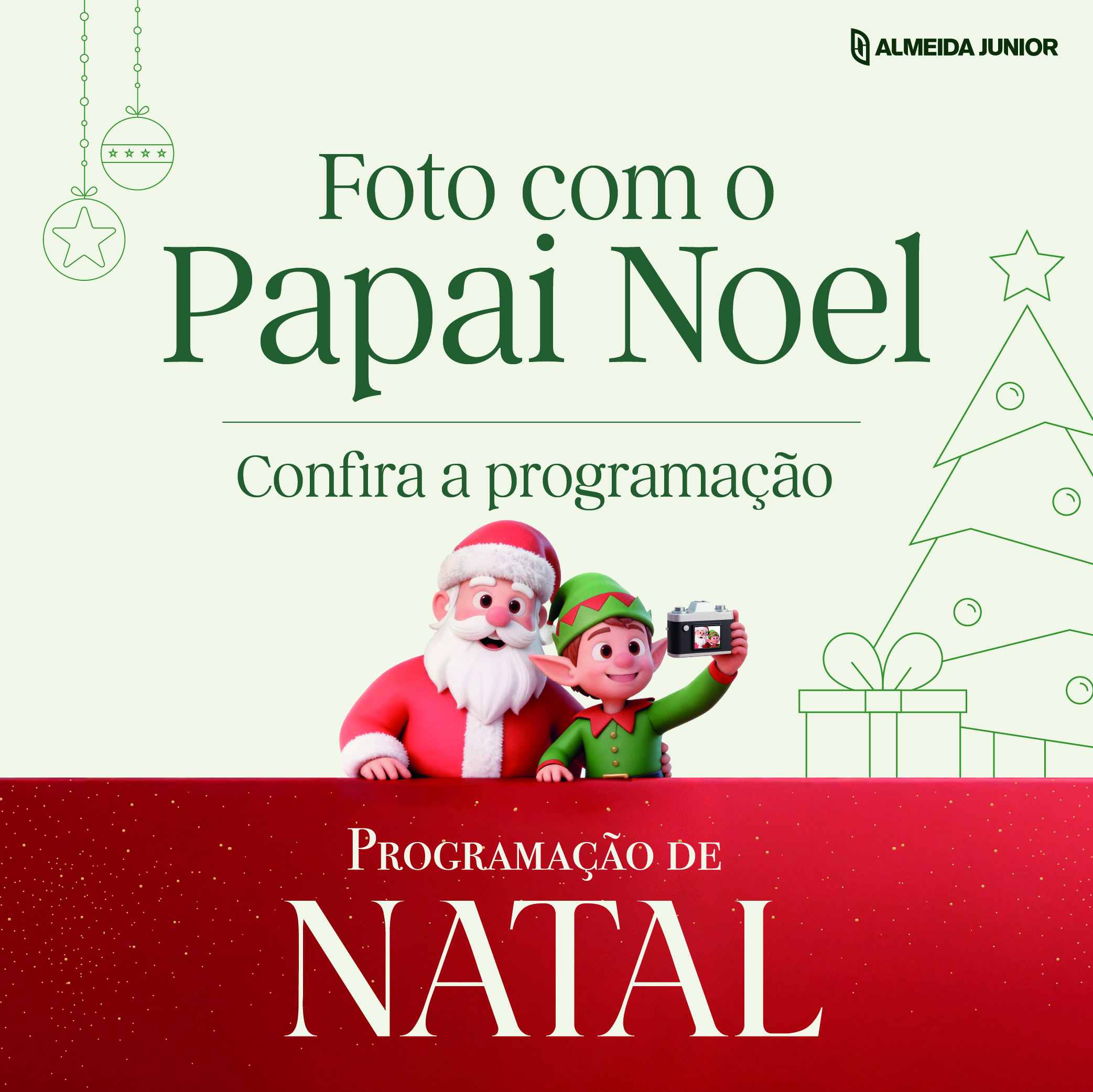 Foto com o Papai Noel
