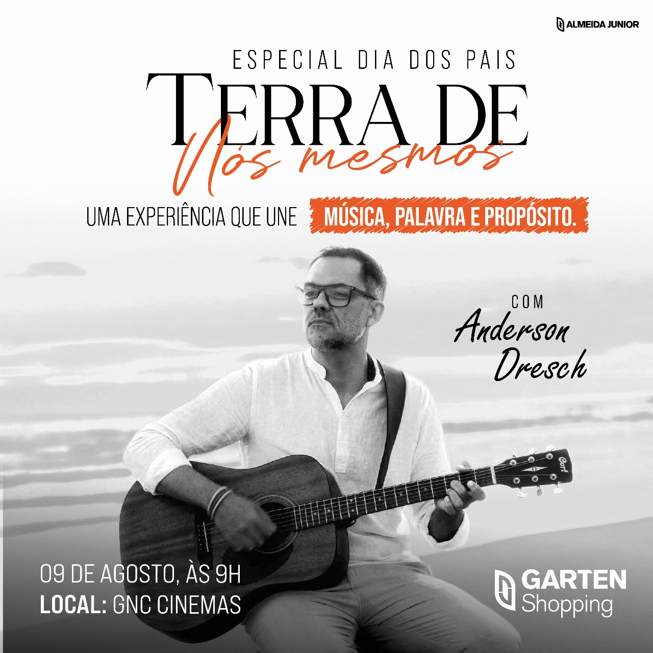 Traga seu pai para viver uma manhã especial no Garten Shopping: celebre com música e reflexão
