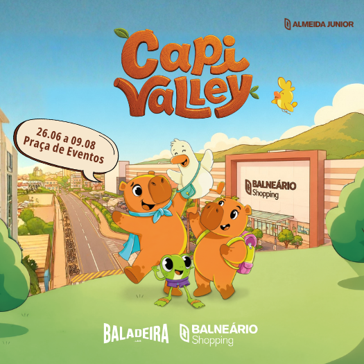 CapiValley chegou ao Balneário Shopping com parque temático Capivalley!