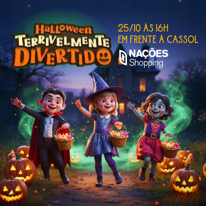 Halloween Kids chega ao Nações Shopping com muita diversão para a criançada