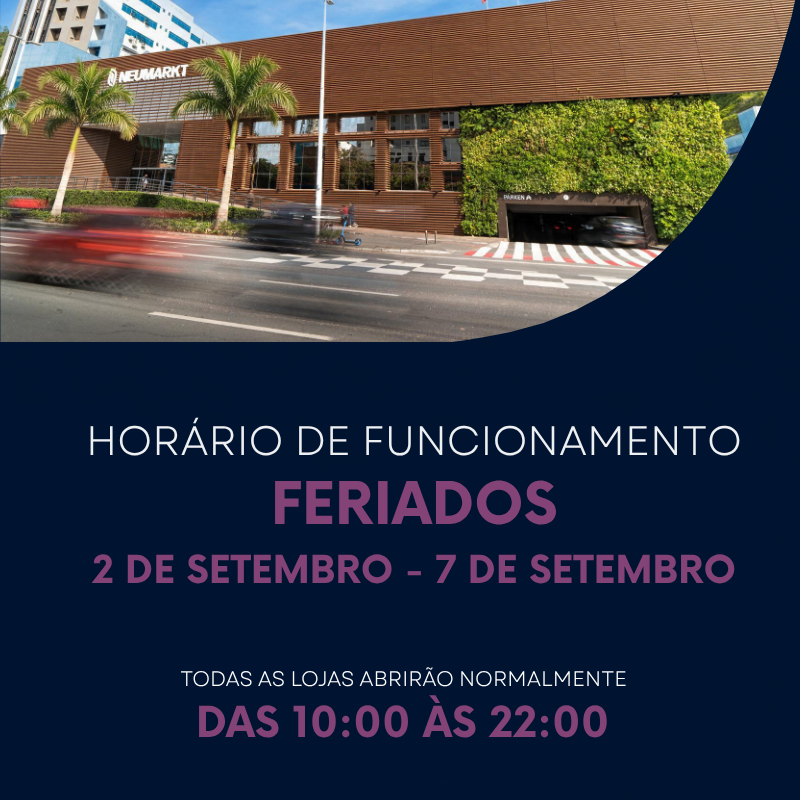Horário Feriados Setembro