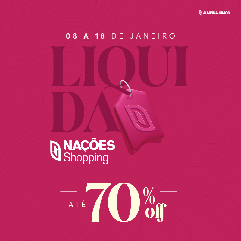 Temporada de saldos no Nações Shopping traz descontos de até 70%