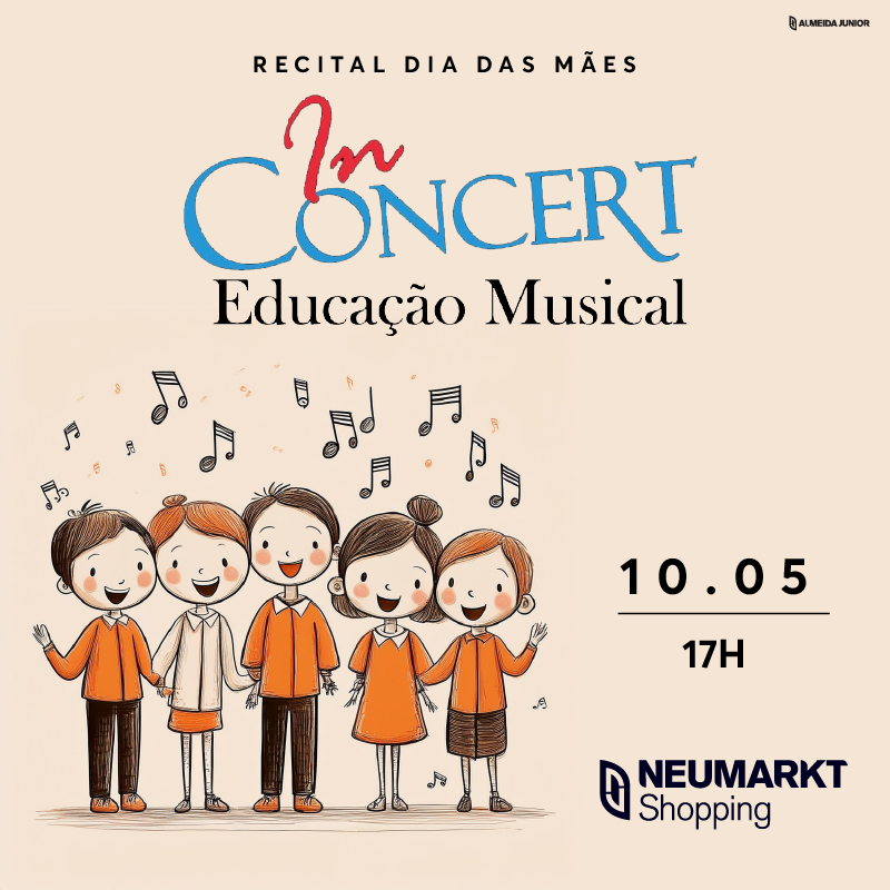 Dia das Mães em Blumenau: concerto gratuito no Neumarkt Shopping celebra a data neste domingo