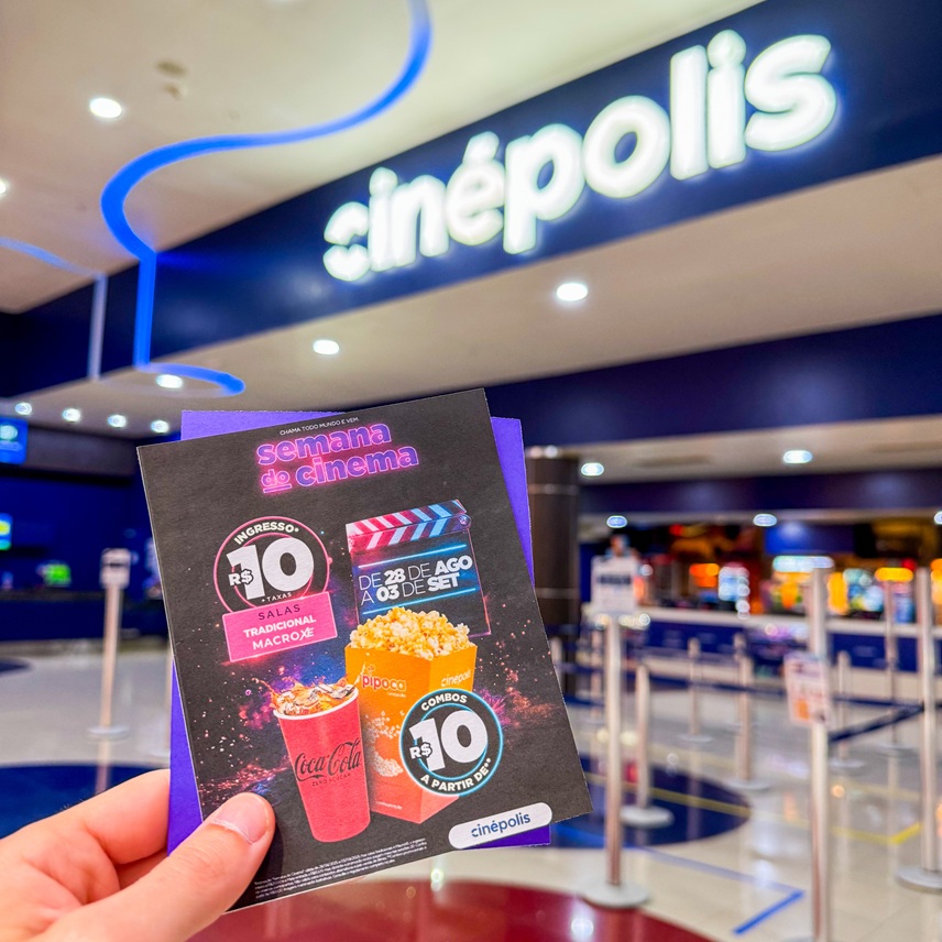 Semana do Cinema no Continente Shopping traz lançamentos e sucessos por apenas R$ 10