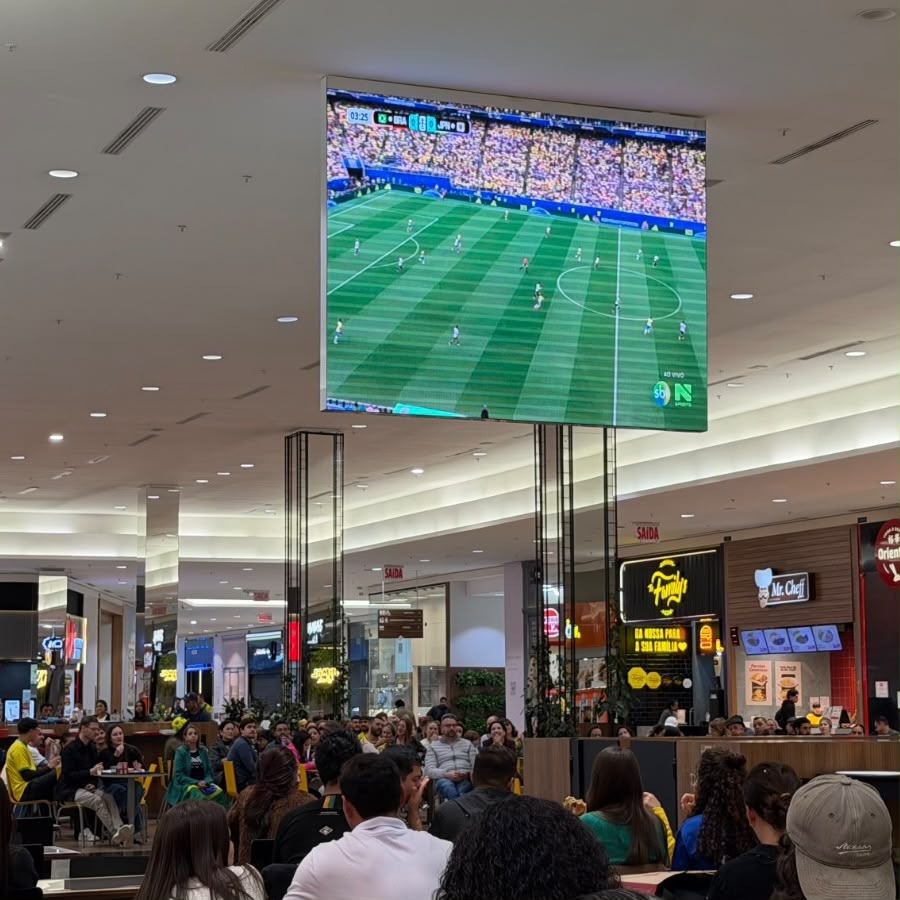 Norte Shopping transmite jogo decisivo do Brasil neste domingo