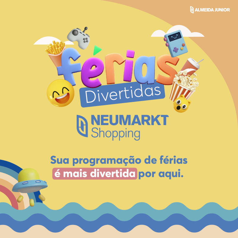 Programação de férias no Neumarkt Shopping: oficinas gratuitas e encontro com personagens