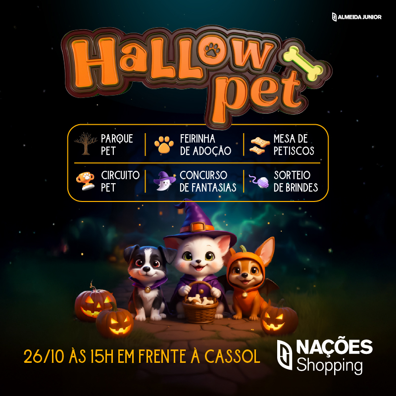 Halloween Terrivelmente Divertido toma conta do Nações Shopping com dois dias de festa