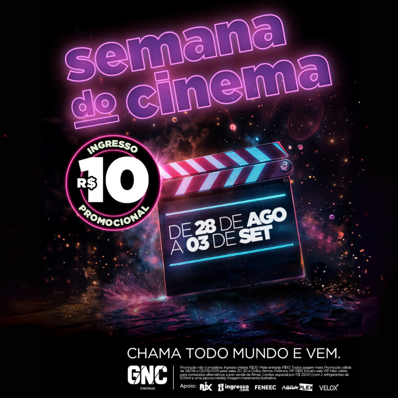 Semana do Cinema 28/08 a 03/09