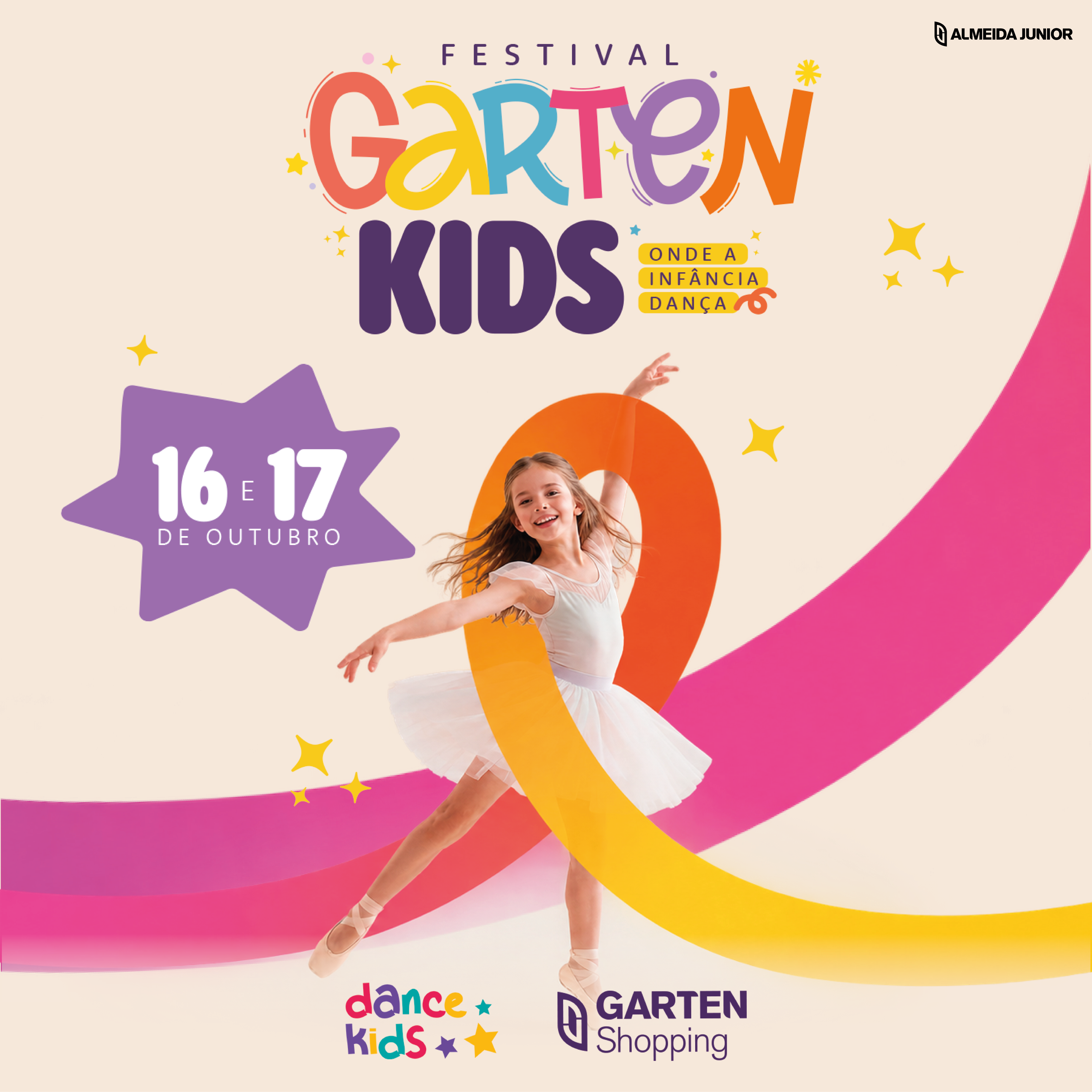 Dance Kids celebra as crianças com apresentações no Garten Shopping