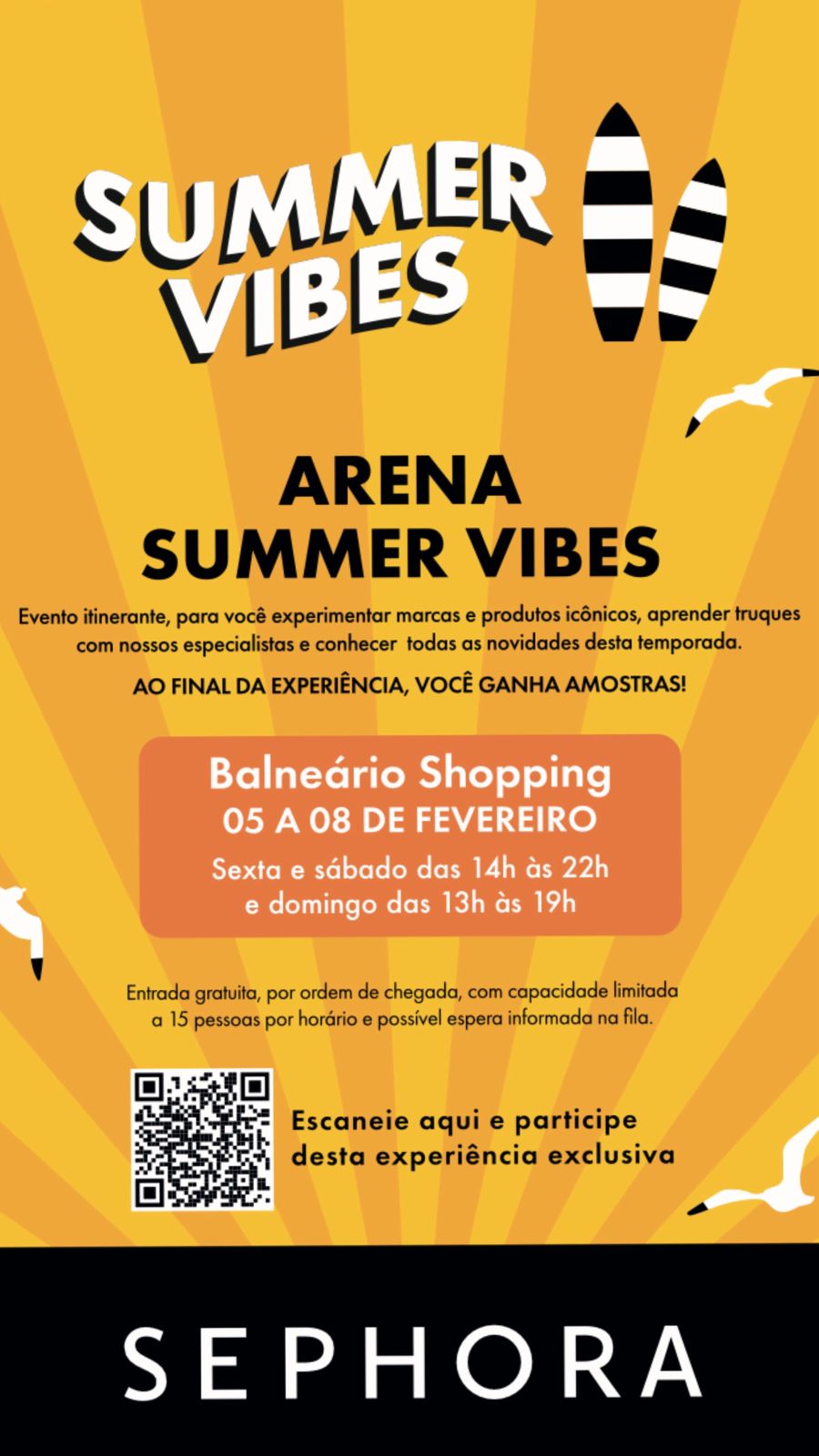 Sephora escolhe Balneário Camboriú para ativação inédita de verão