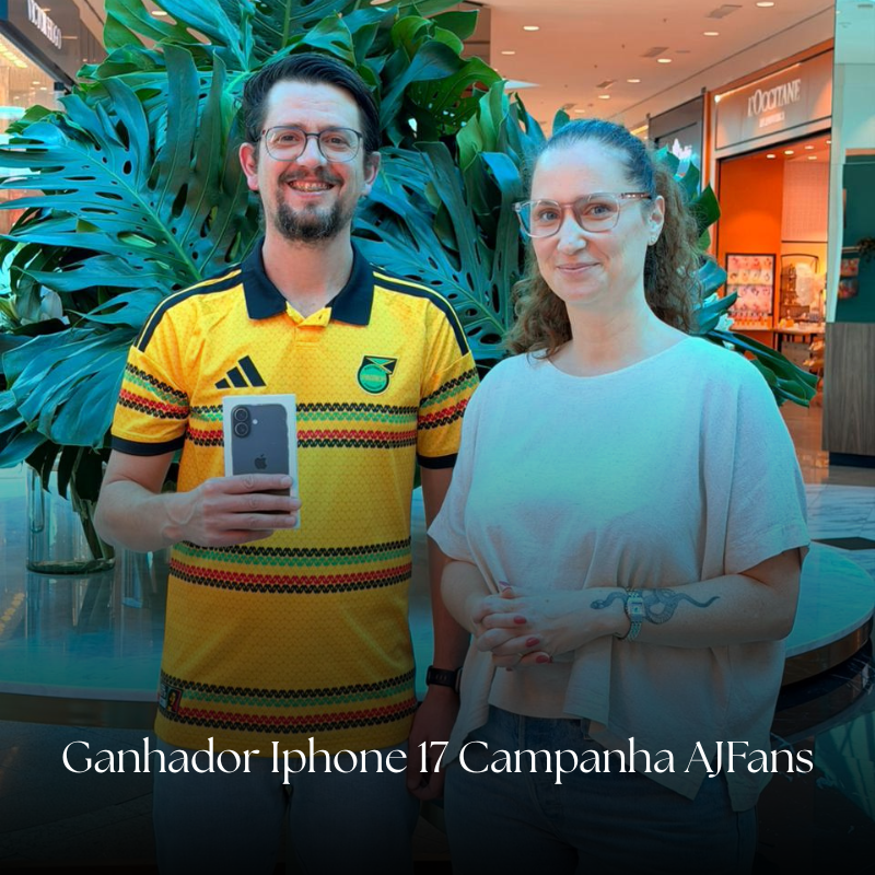 Ganhador Campanha Iphone 17 AJFans