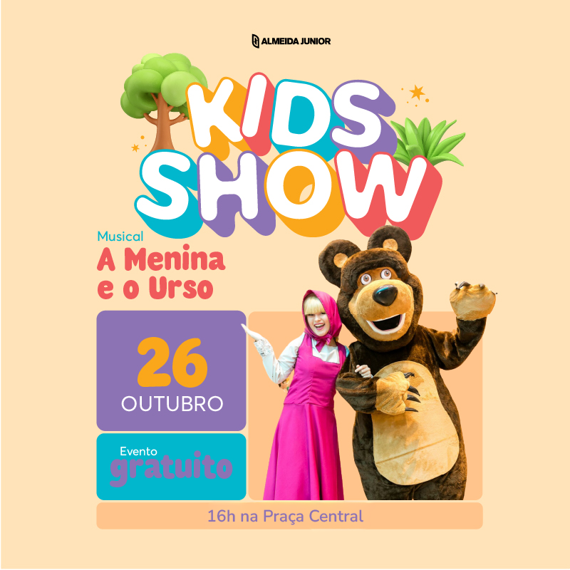 Musical “A menina e o urso” acontece neste Domingo