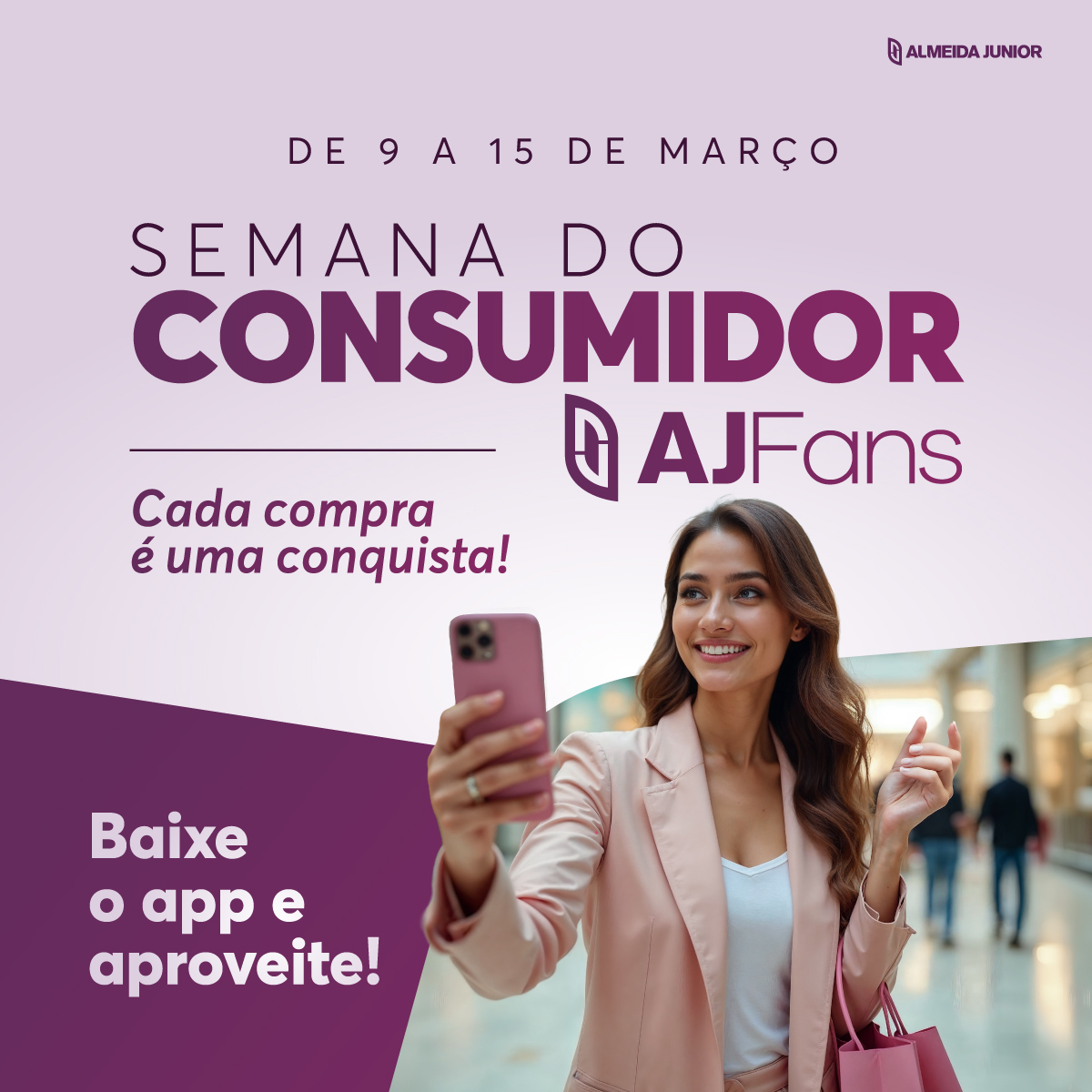 Semana do Consumidor no Balneário Shopping oferece descontos e benefícios exclusivos pelo aplicativo AJFans