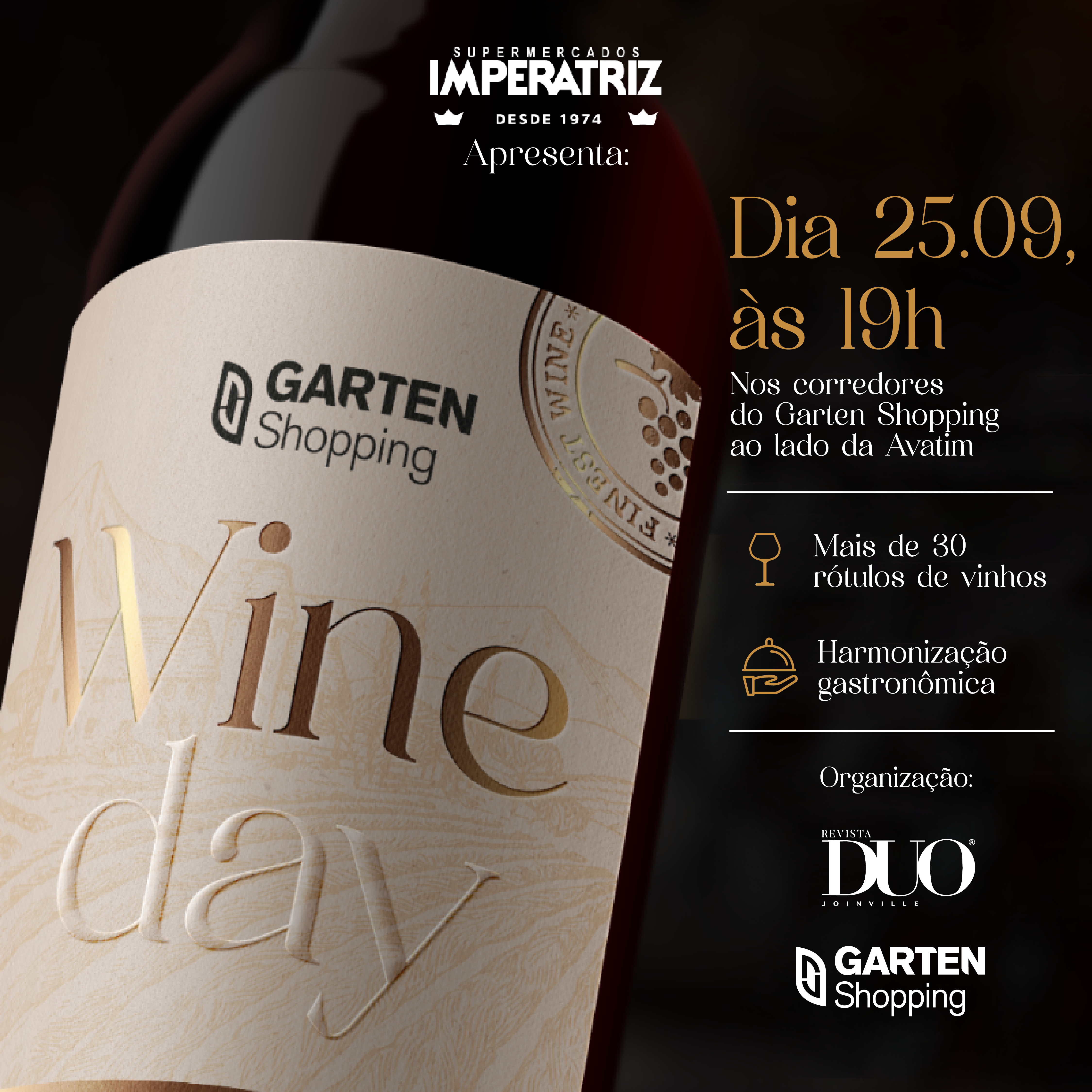 Garten Shopping apresenta Wine Day: Experiência completa de vinhos