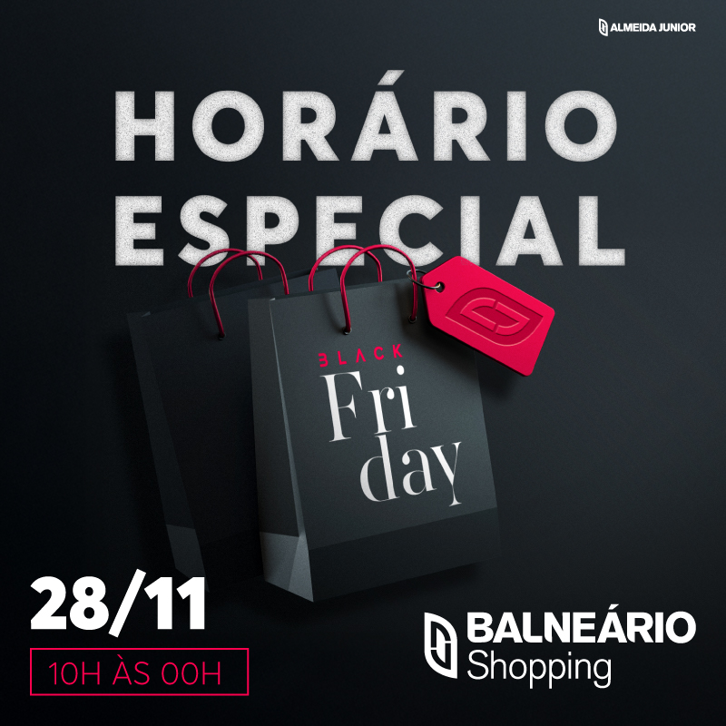 Black Friday no Balneário Shopping terá data com horário estendido e peças de luxo com descontos de até 70%