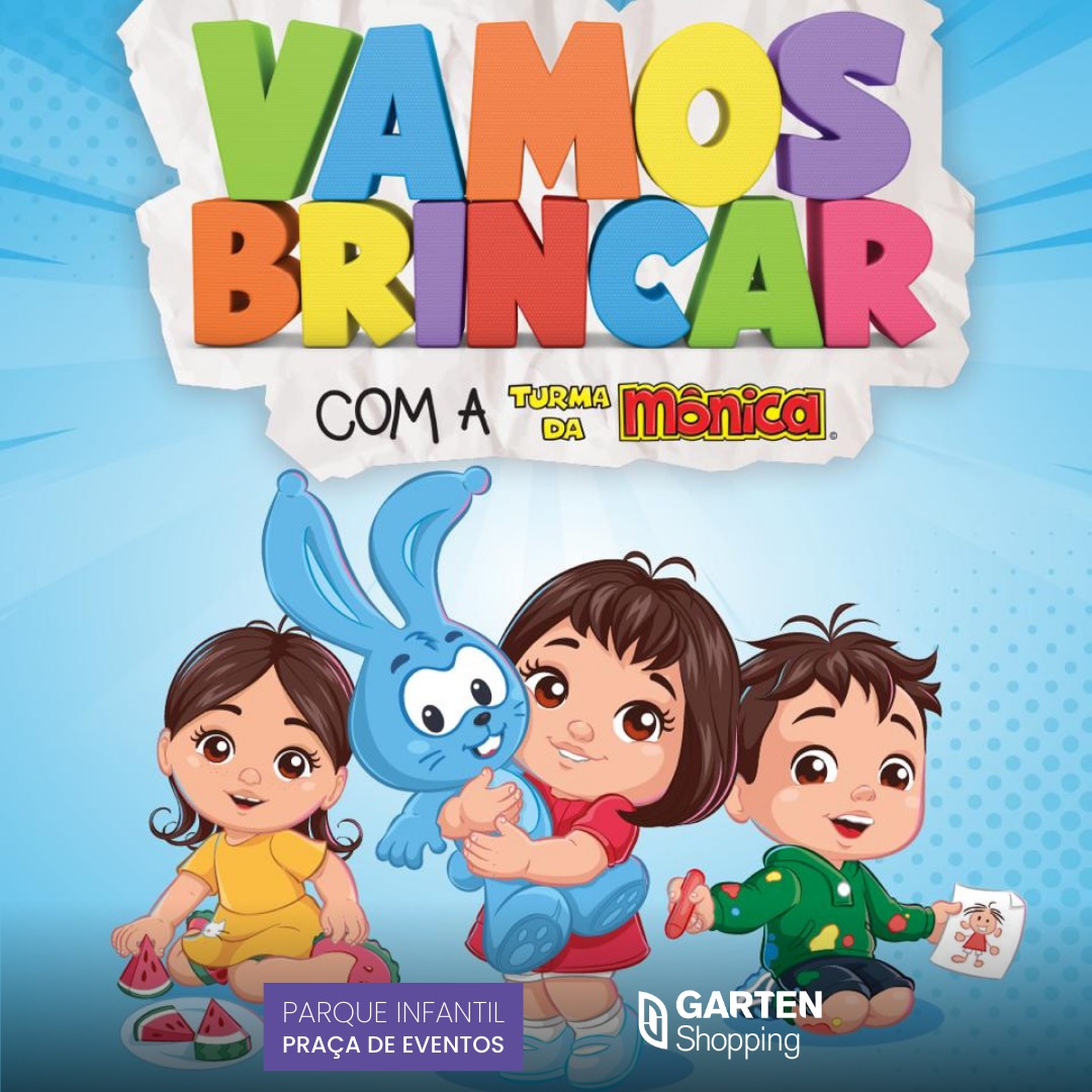 Parque temático da Turma da Mônica é atração especial no Garten Shopping