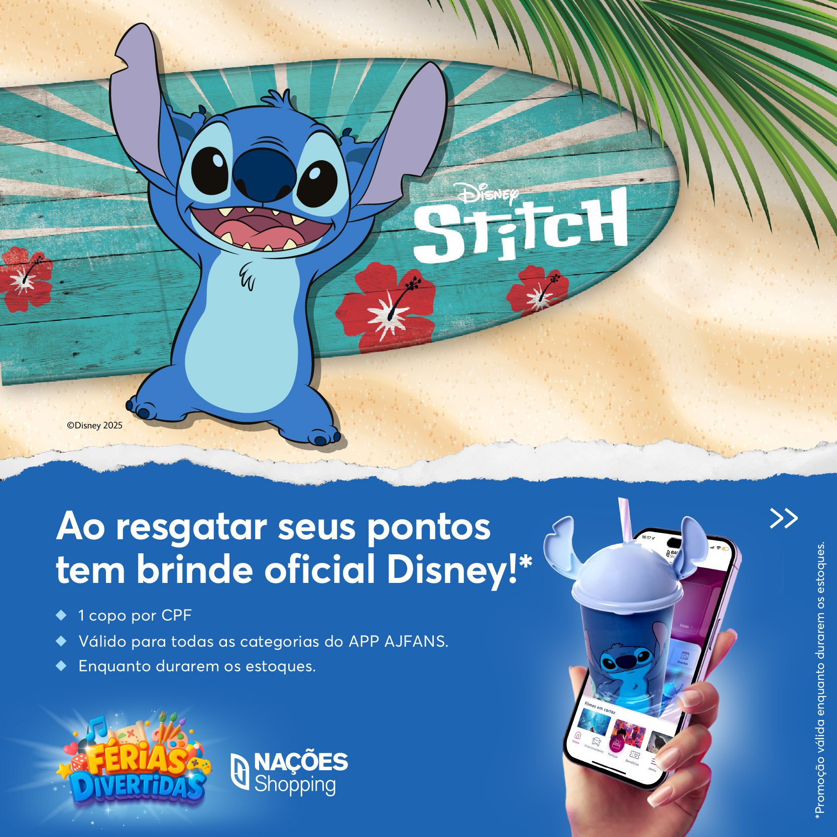 Parceria com Disney: Nações Shopping lança campanha do personagem “Stitch”