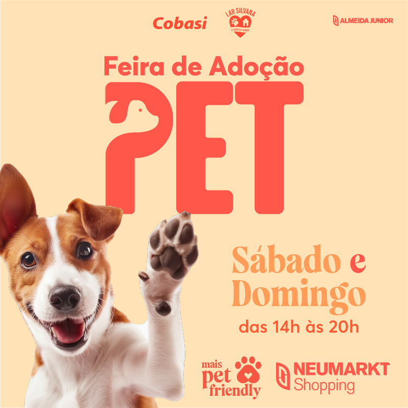 Feira de Adoção Pet 25 e 26/10